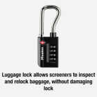 Master Lock 1-5/16 In. Wide Number Combination Luggage Lock with Extended Reach (TSA Accepted) Image 4