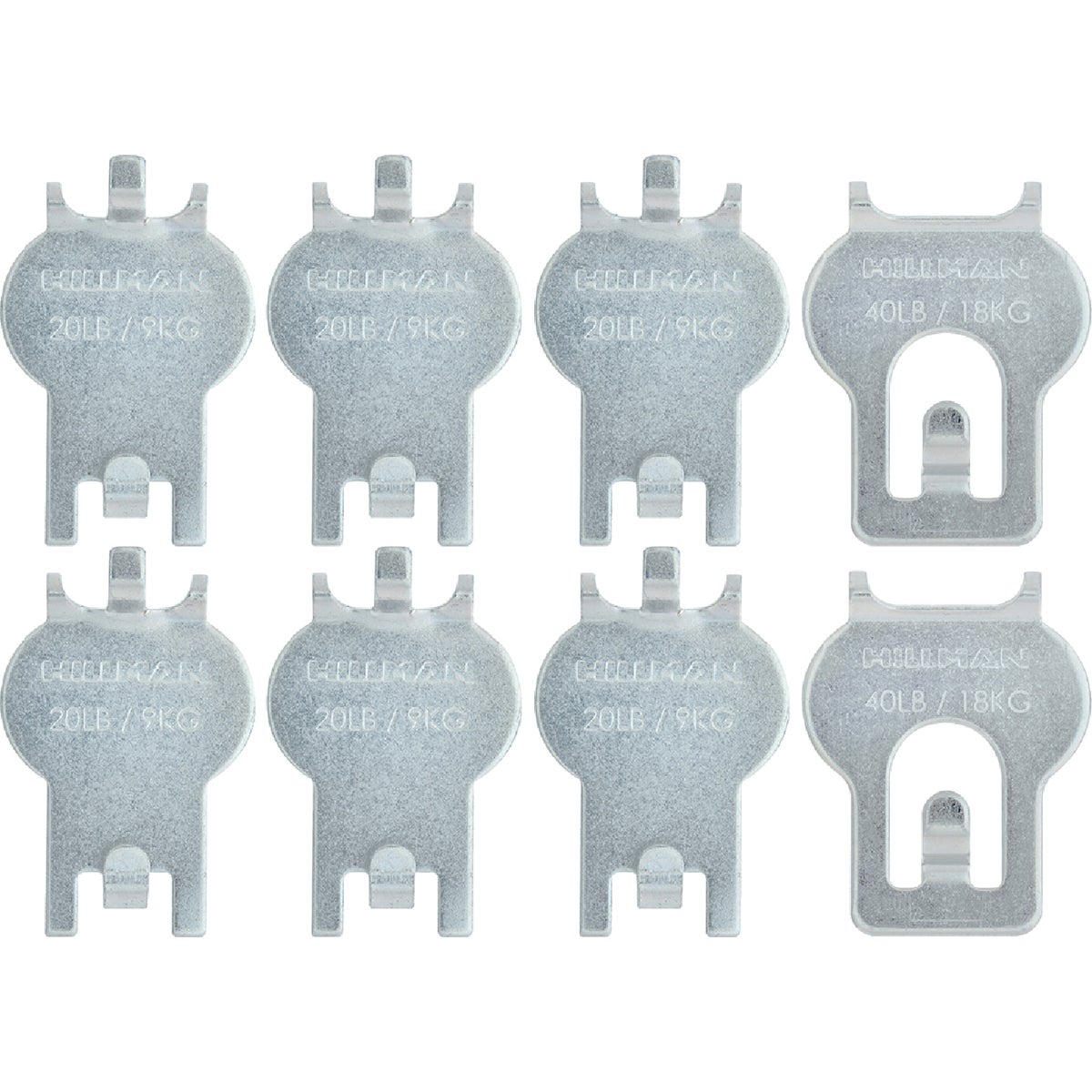 High and Mighty 20 Lb. to 40 Lb. Picture Hanger Kit (8-Piece) Image 2