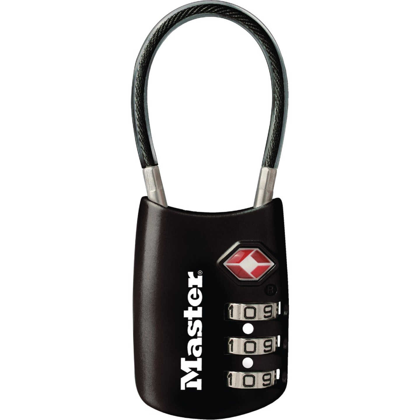 Master Lock 1.19 In. Steel Shackle Combination Padlock (TSA Accepted) Image 1