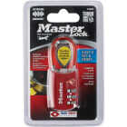 Master Lock 1.19 In. Steel Shackle Combination Padlock (TSA Accepted) Image 2