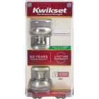Kwikset Signature Series Satin Nickel Hall & Closet Door Knob Image 4