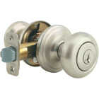 Kwikset Signature Series Satin Nickel Juno Entry Door Knob with SmartKey Image 1