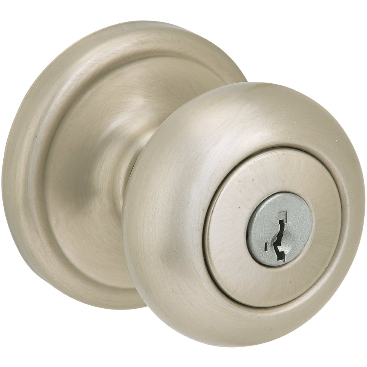 Kwikset Signature Series Satin Nickel Juno Entry Door Knob with SmartKey Image 6