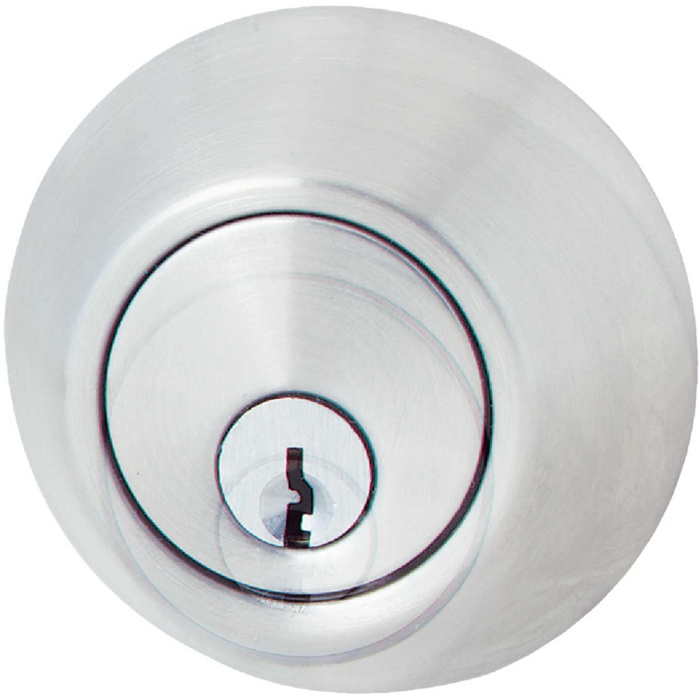 Steel Pro Satin Chrome Double Cylinder Deadbolt Image 1