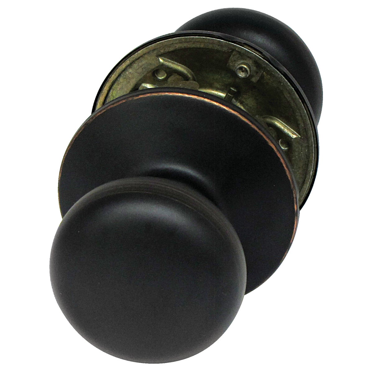 Schlage Plymouth Aged Bronze Hall & Closet Door Knob Image 1