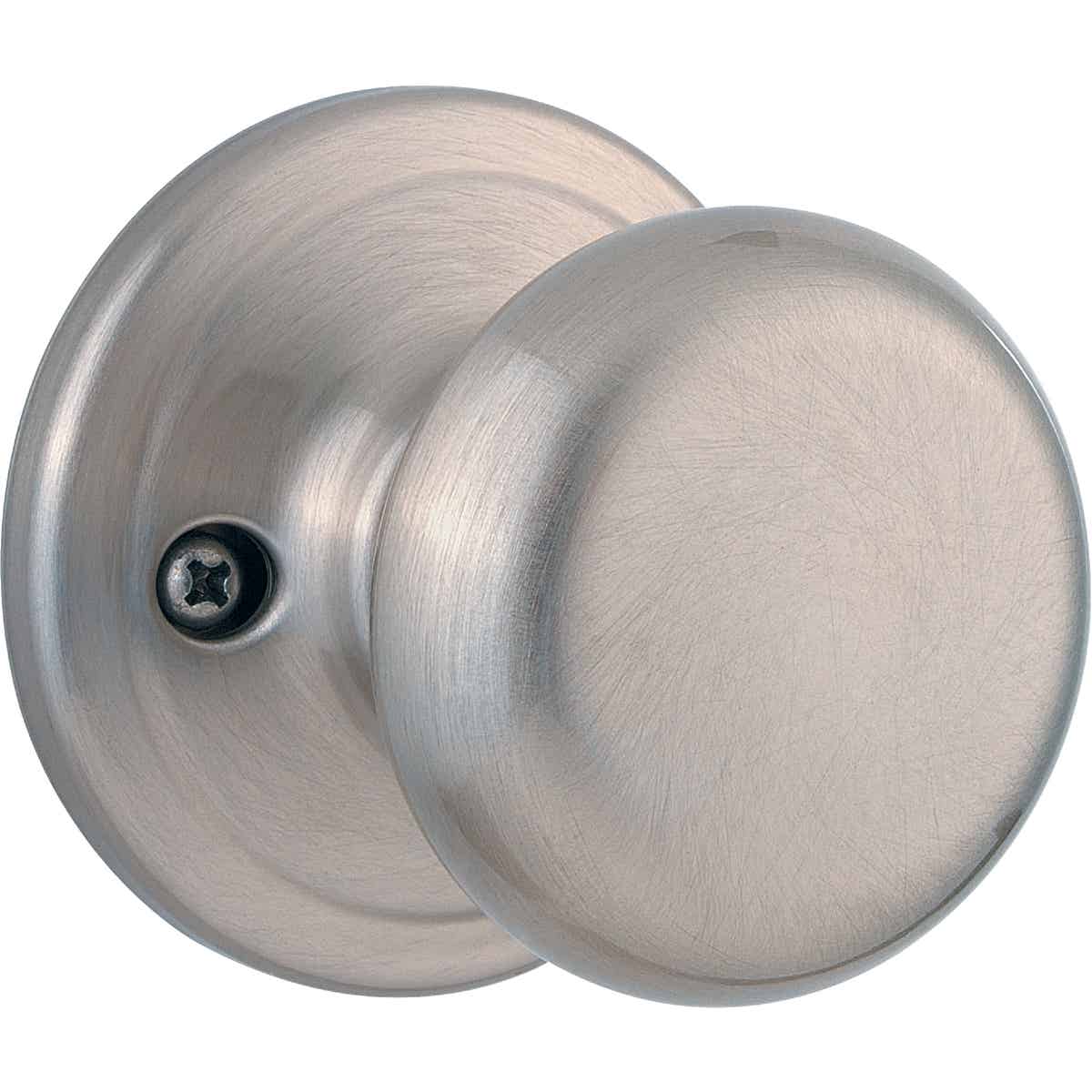 Kwikset Signature Series Satin Nickel Juno Dummy Door Knob Image 1