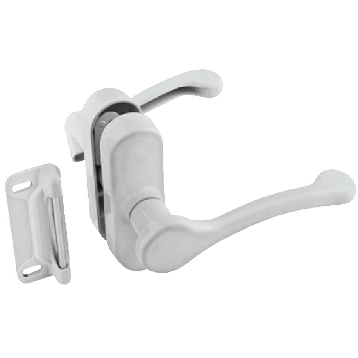 National Hardware White Lever Screen/Storm Door Latch