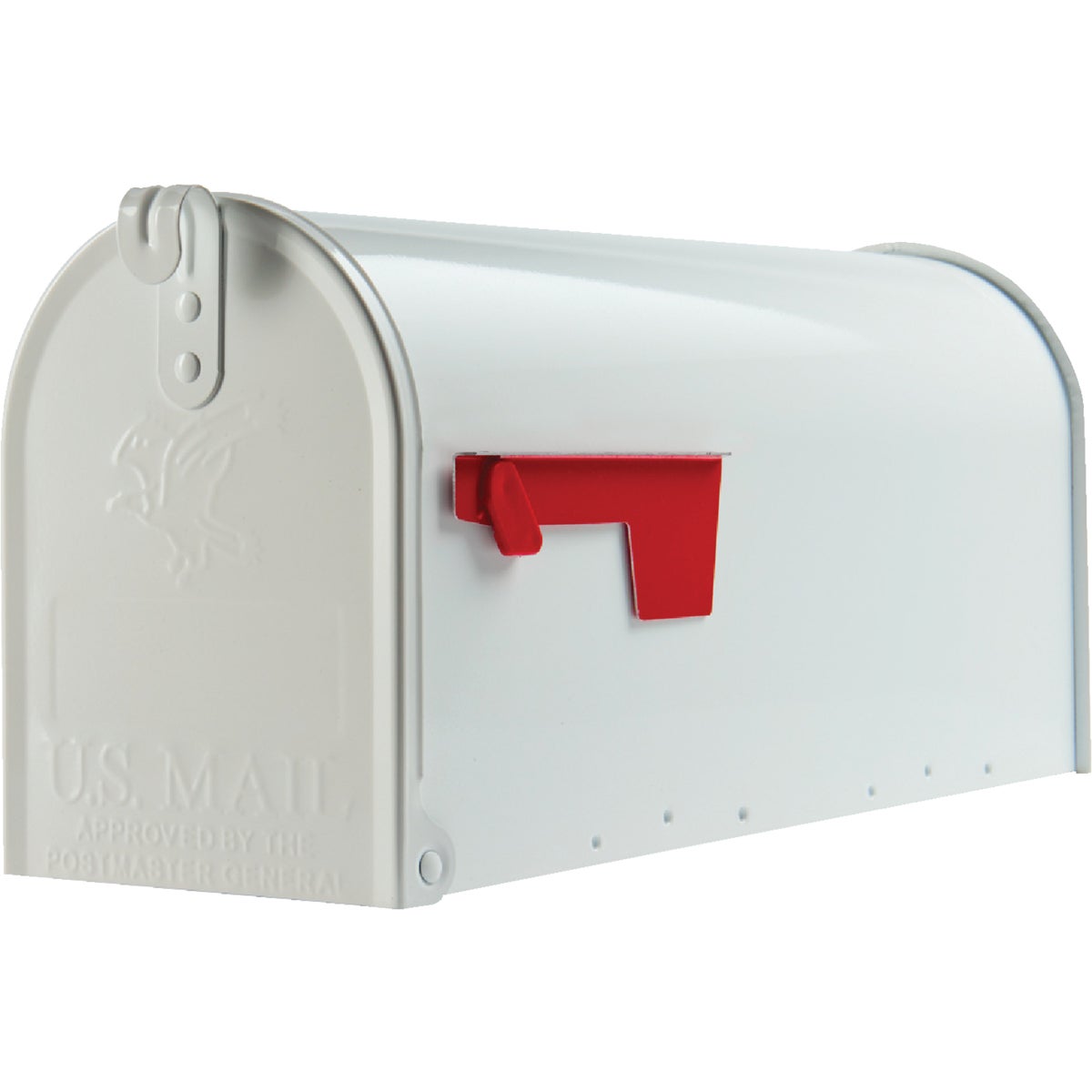 Gibraltar Elite T1 White Steel Rural Post Mount Mailbox Image 2