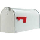 Gibraltar Elite T1 White Steel Rural Post Mount Mailbox Image 2