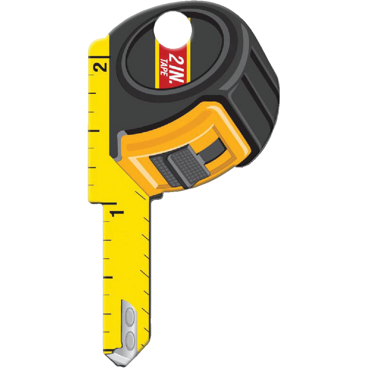 Lucky Line Tape Measure Design Decorative House Key, SC1  Image 1