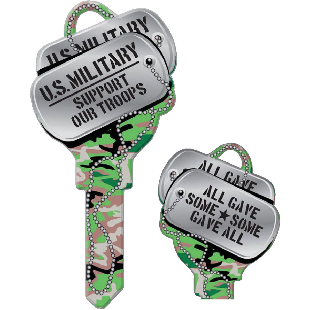 Lucky Line Dog Tags Design Decorative House Key, SC1 