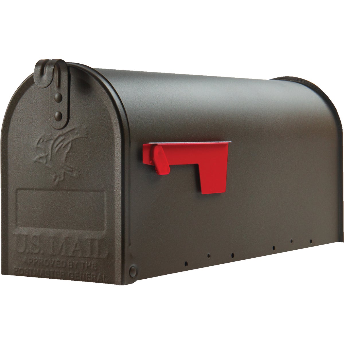 Gibraltar Elite T1 Bronze Steel Rural Post Mount Mailbox Image 2