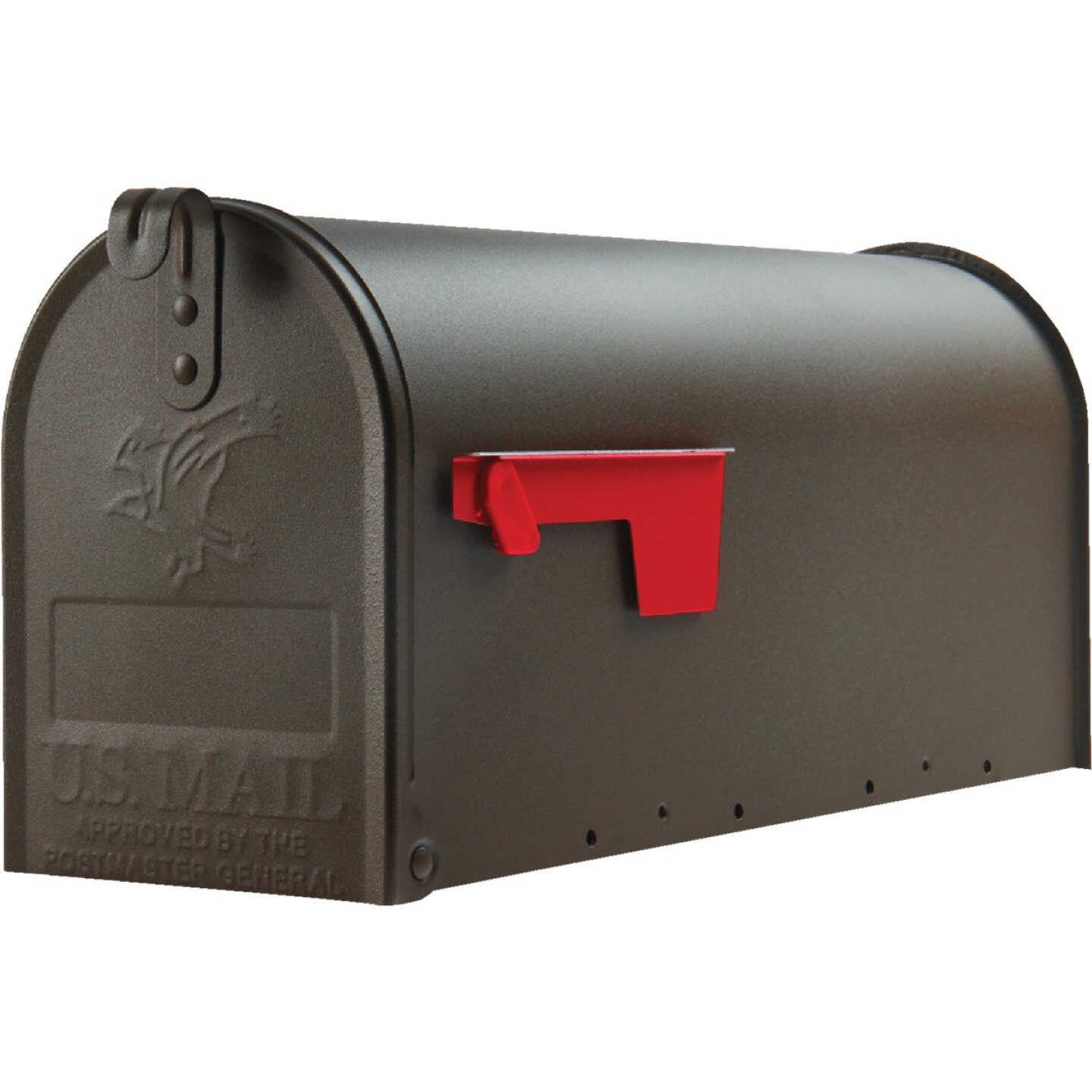 Gibraltar Elite T1 Bronze Steel Rural Post Mount Mailbox Image 2
