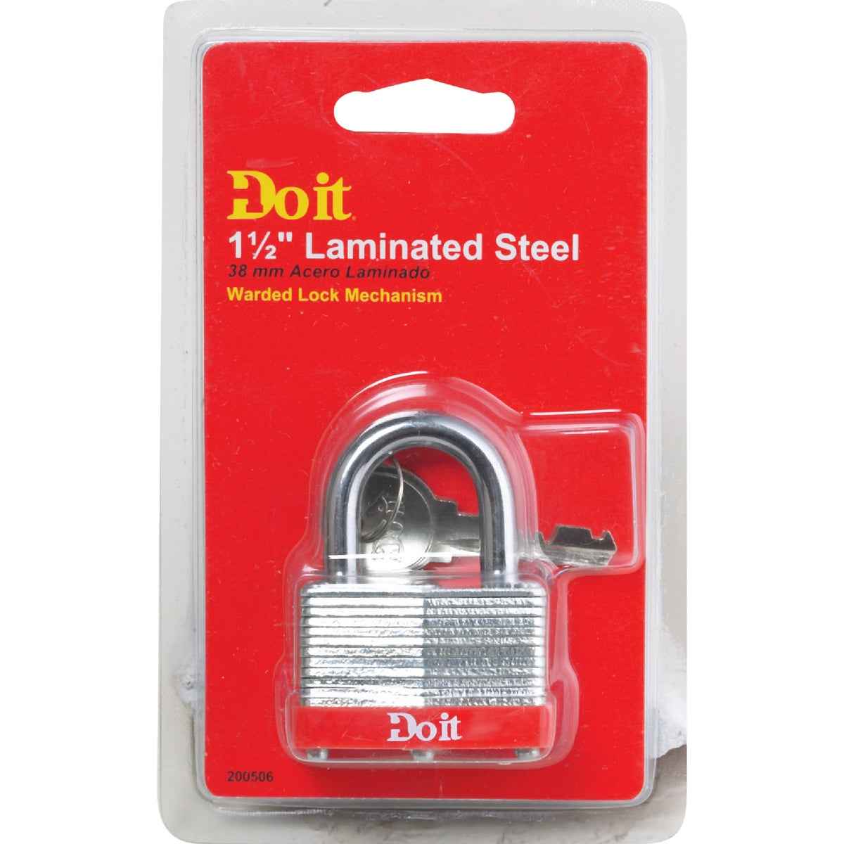 Do it 1-1/2 In. W Warded Steel Padlock Image 1