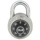 Do it 2 In. Stainless Steel Black Combination Lock Padlock Image 1