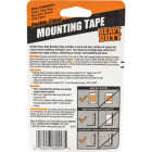 Gorilla 1 In. x 60 In. Black Heavy Duty Double-Sided Mounting Tape (30 Lb. Capacity) Image 4