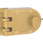 Defender Security Brass Single Cylinder Single Rim Deadlock, Jimmy-Resistant Image 3