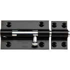 National Hardware 5 In. Black Extra Heavy Door Barrel Bolt Image 1