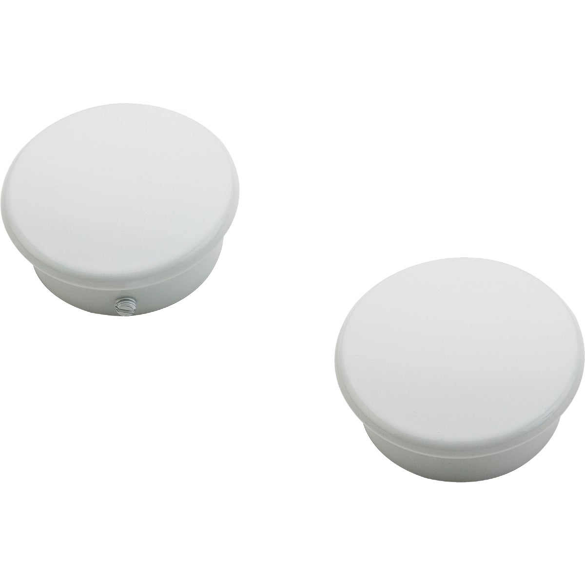 National Hardware White Closet Rod End Caps (2-Count)
