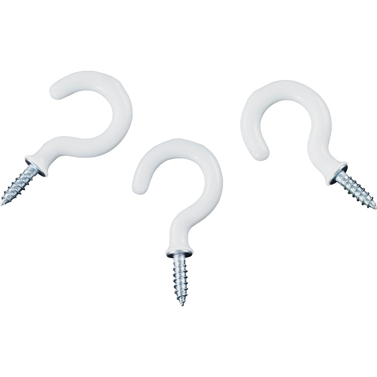 National Hardware 1 In. White Vinyl Cup Hook (30 Count) Image 3