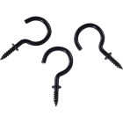 National Hardware 1 In. Black Cup Hook (30-Count) Image 3