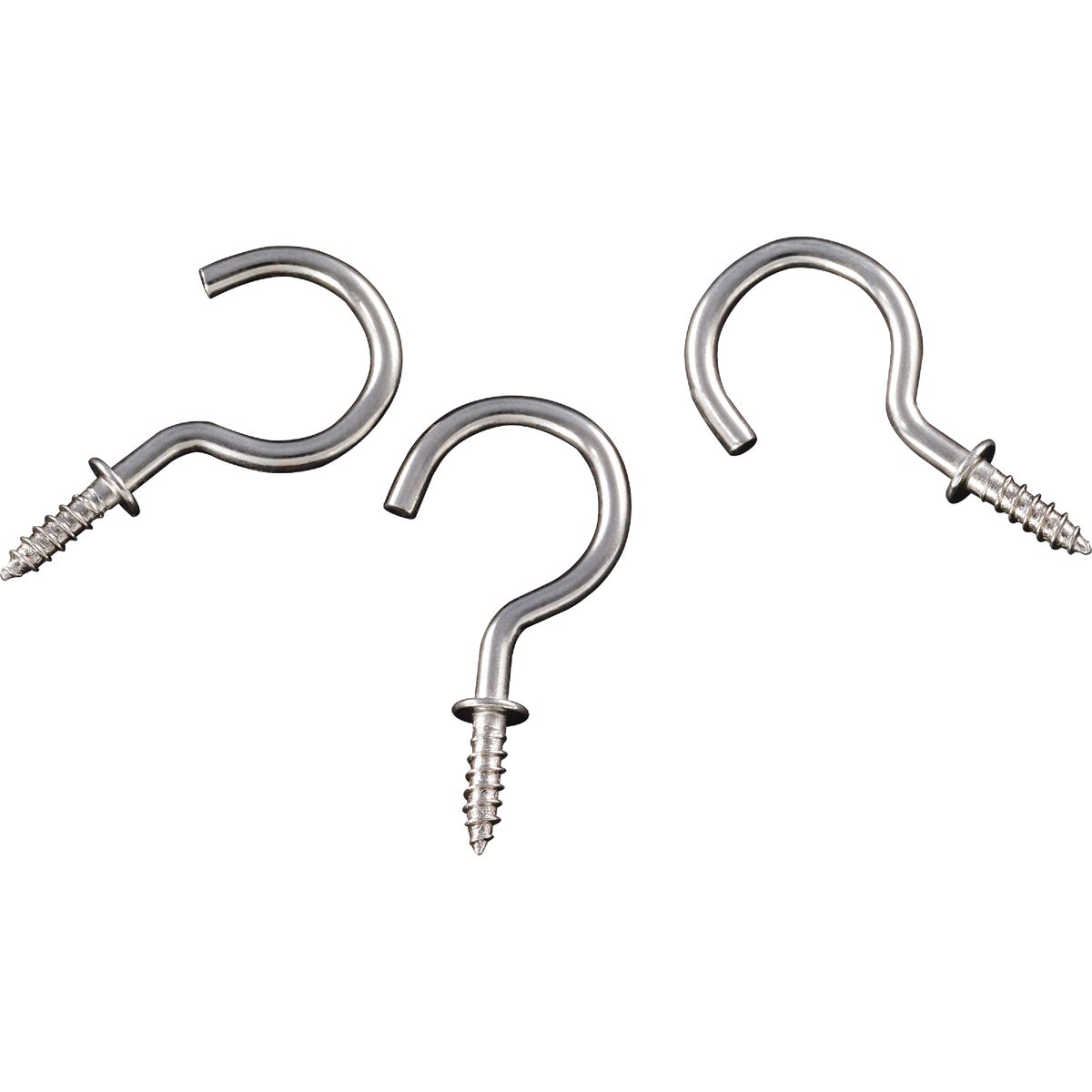 National Hardware 1 In. Satin Nickel Cup Hook (30-Count) Image 3