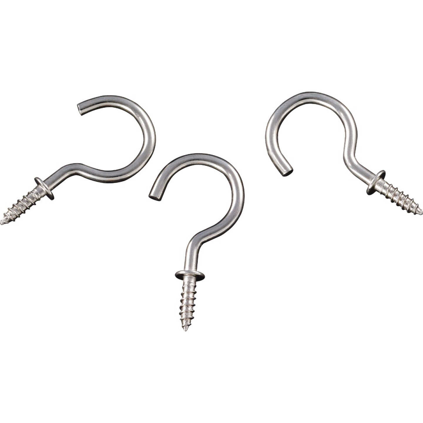 National Hardware 1 In. Satin Nickel Cup Hook (30-Count) Image 3