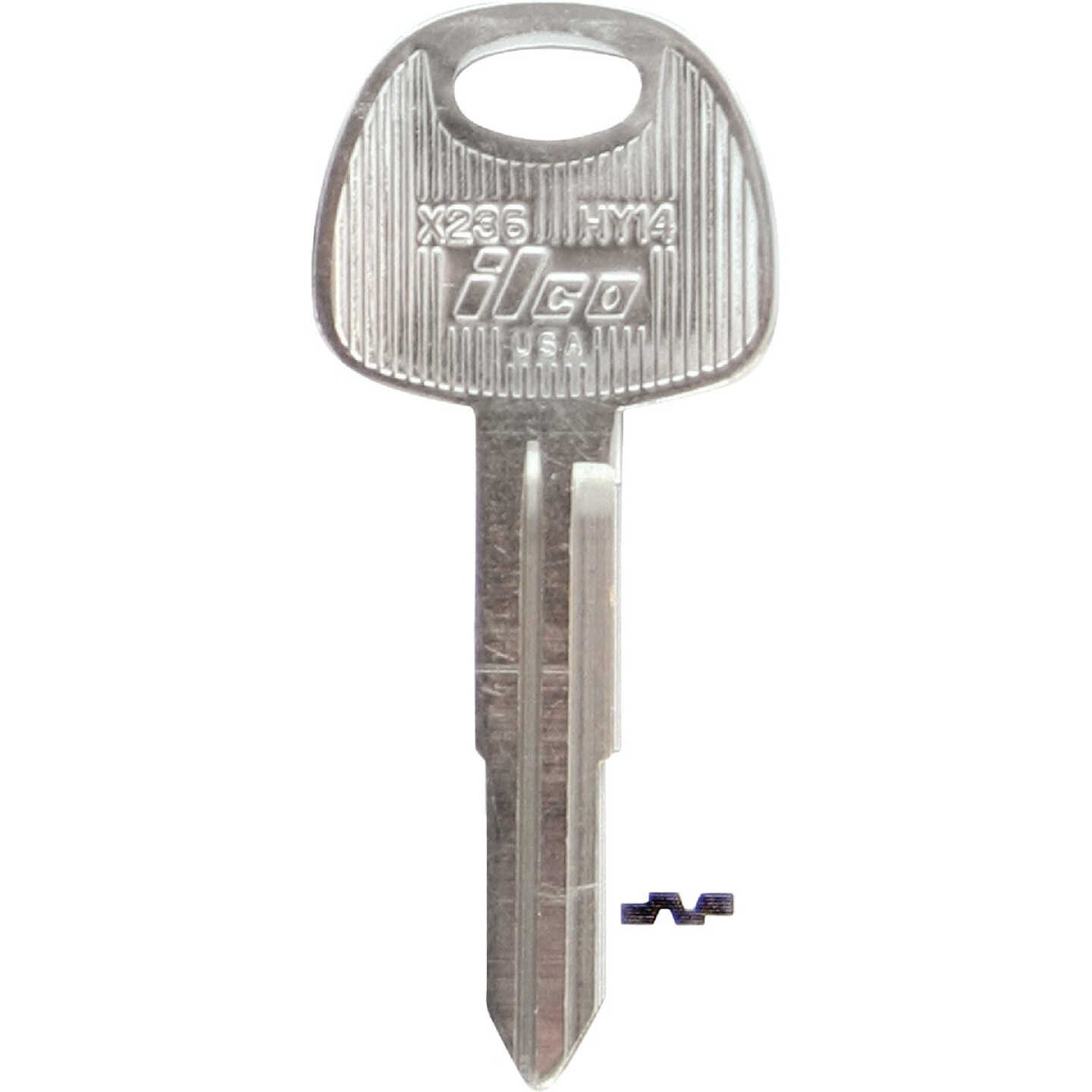 ILCO Hyundai Nickel Plated Automotive Key, HY14 / X236 (10-Pack) Image 1