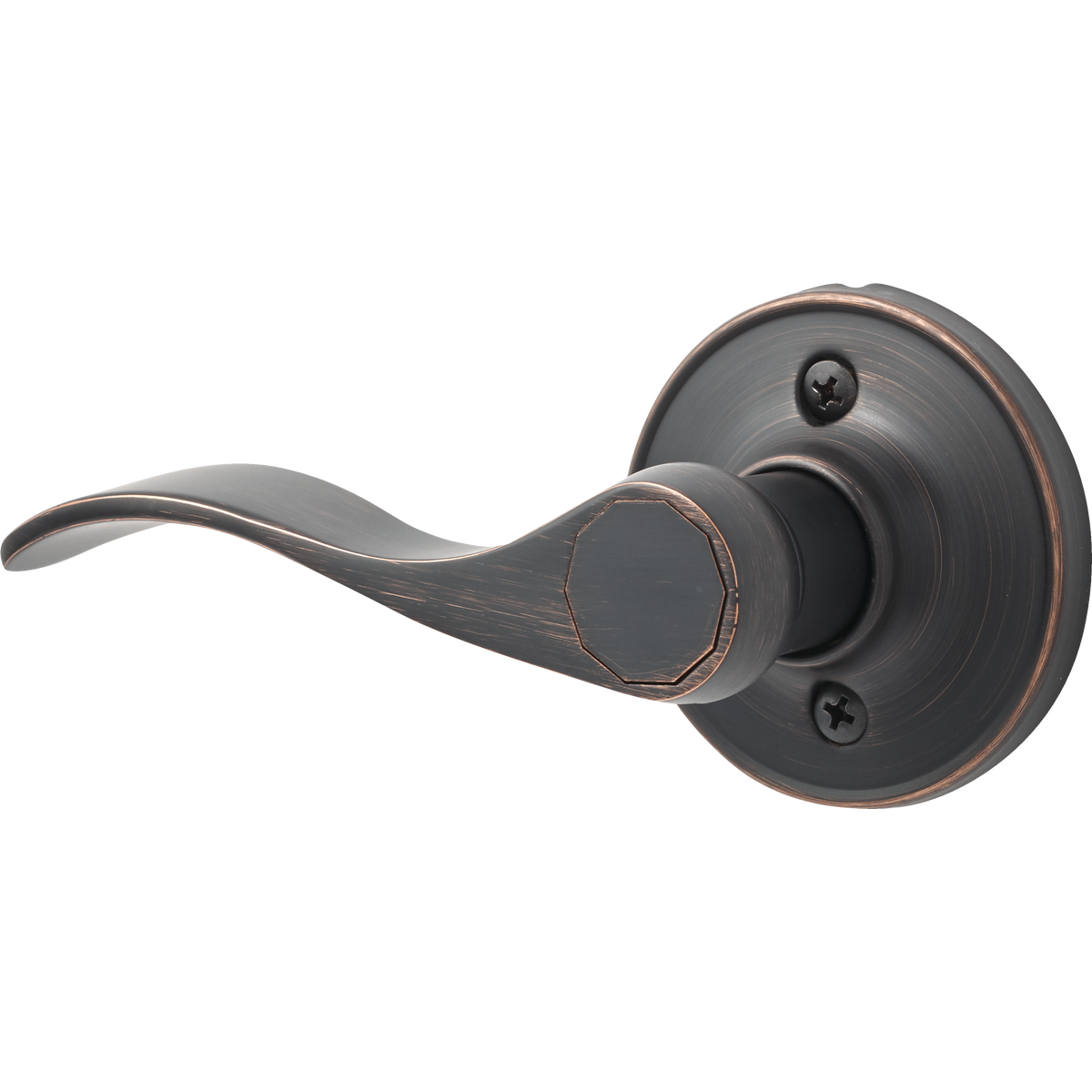 Steel Pro Oil Rubbed Bronze Left-Hand Wave Dummy Door Lever