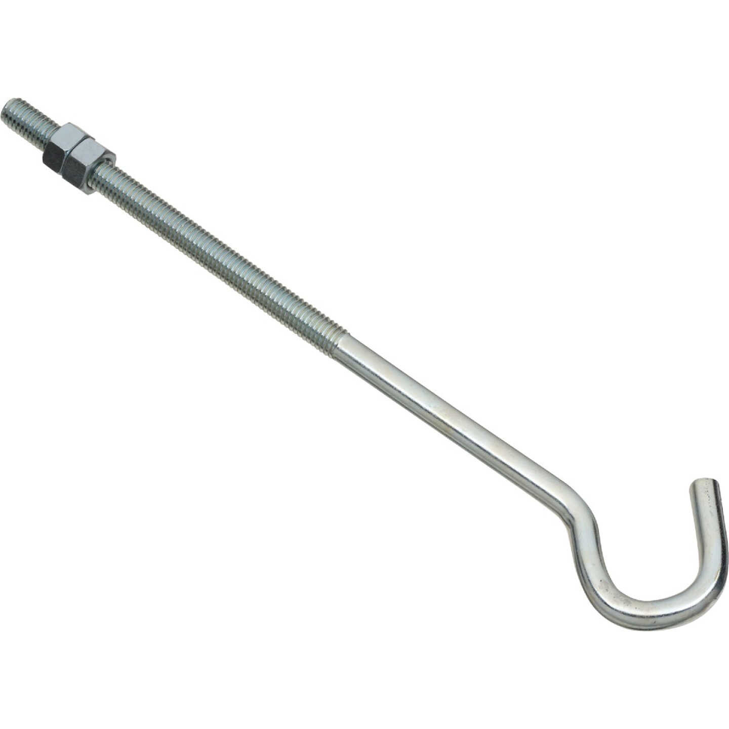 National Hardware 3/8 In. x 10 In. Zinc Hook Bolt Image 1