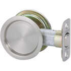 National Hardware Passage Satin Nickel Pocket Door Pull Image 1
