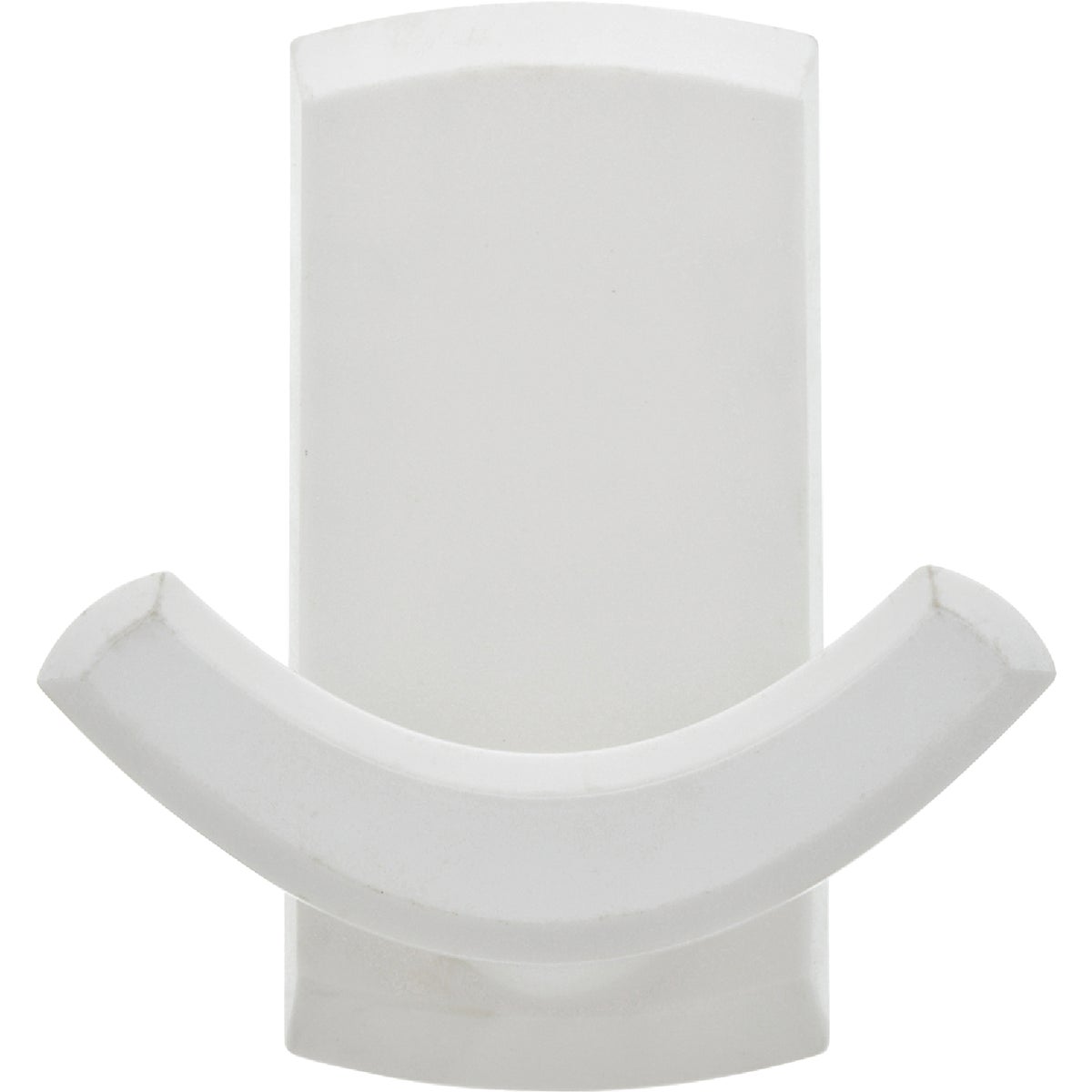 Hillman High and Mighty 20 Lb. Capacity White Rectangular Decorative Double Hook Image 2