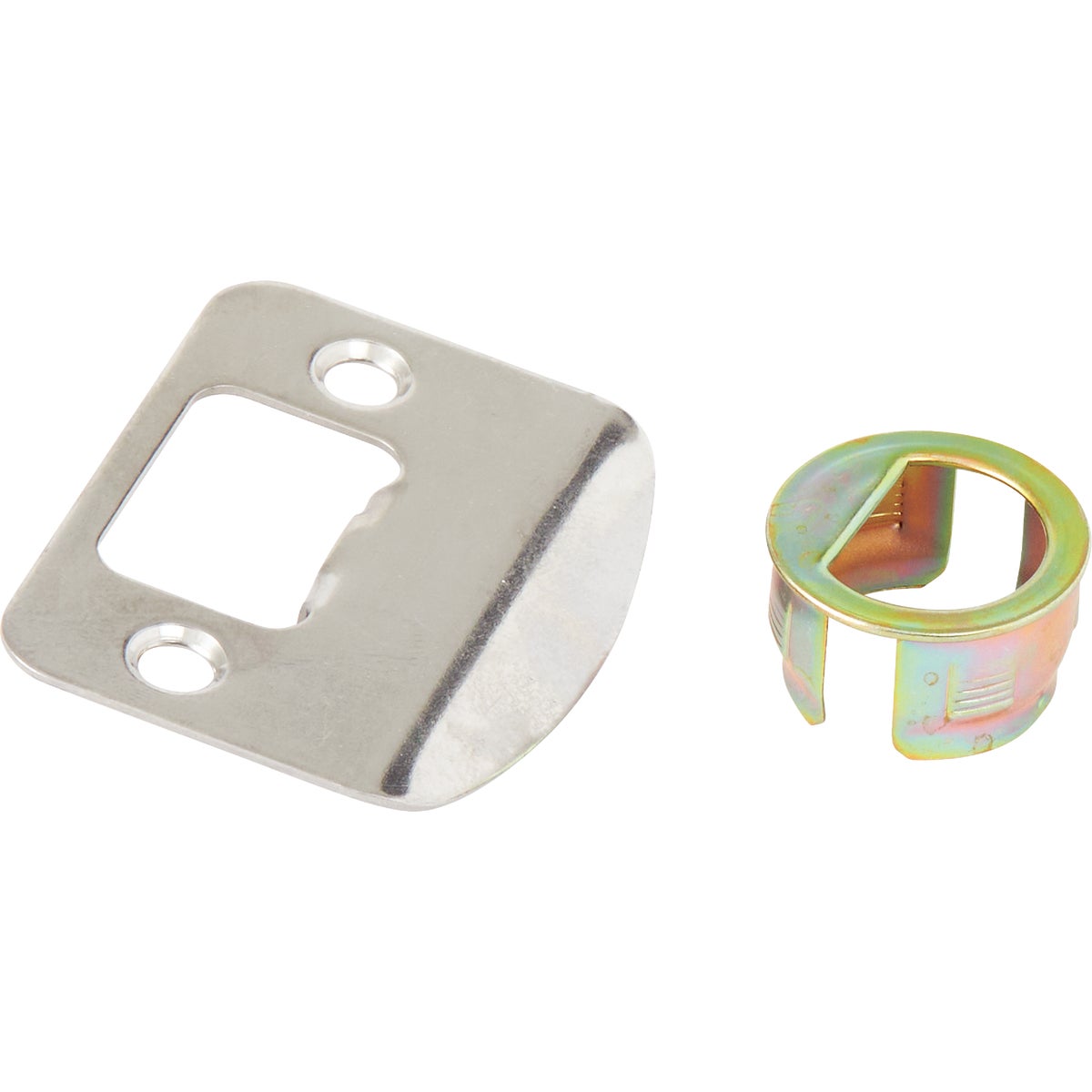 Steel Pro Brushed Nickel Privacy Door Lever Image 5