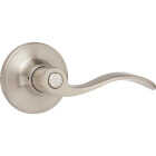 Steel Pro Brushed Nickel Privacy Door Lever Image 1