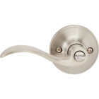 Steel Pro Brushed Nickel Privacy Door Lever Image 3