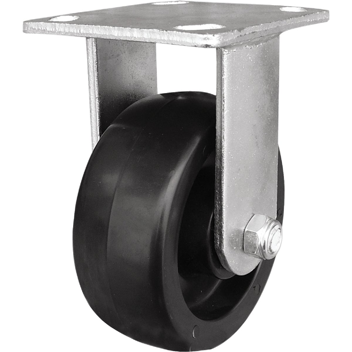 Shepherd Hardware 5 In. Heavy-Duty Polypropylene Rigid Plate Caster