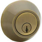Steel Pro Antique Brass Double Cylinder Deadbolt Image 1