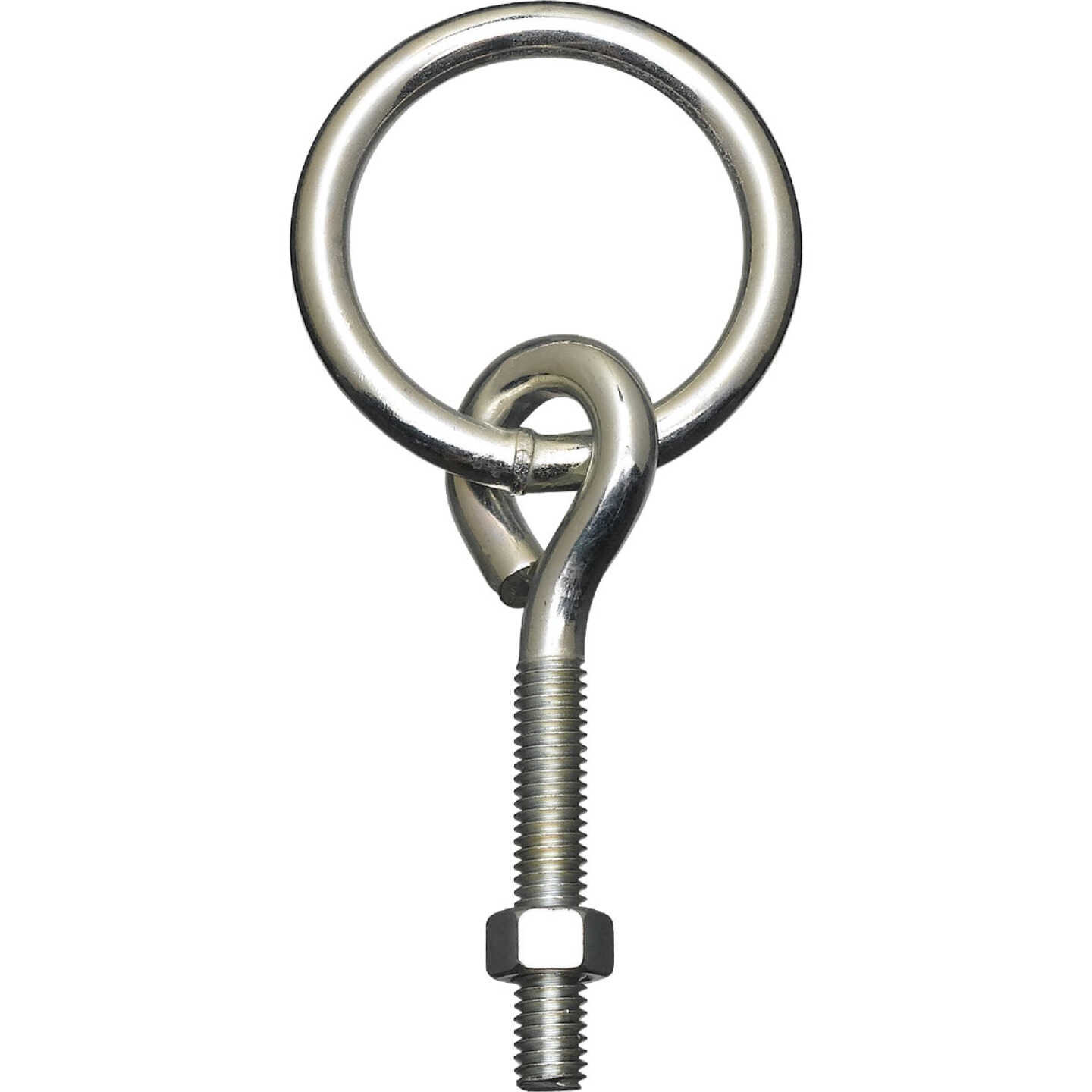 National Hardware 3/8 In. x 3-3/4 In. Zinc Ring Eye Bolt Image 1