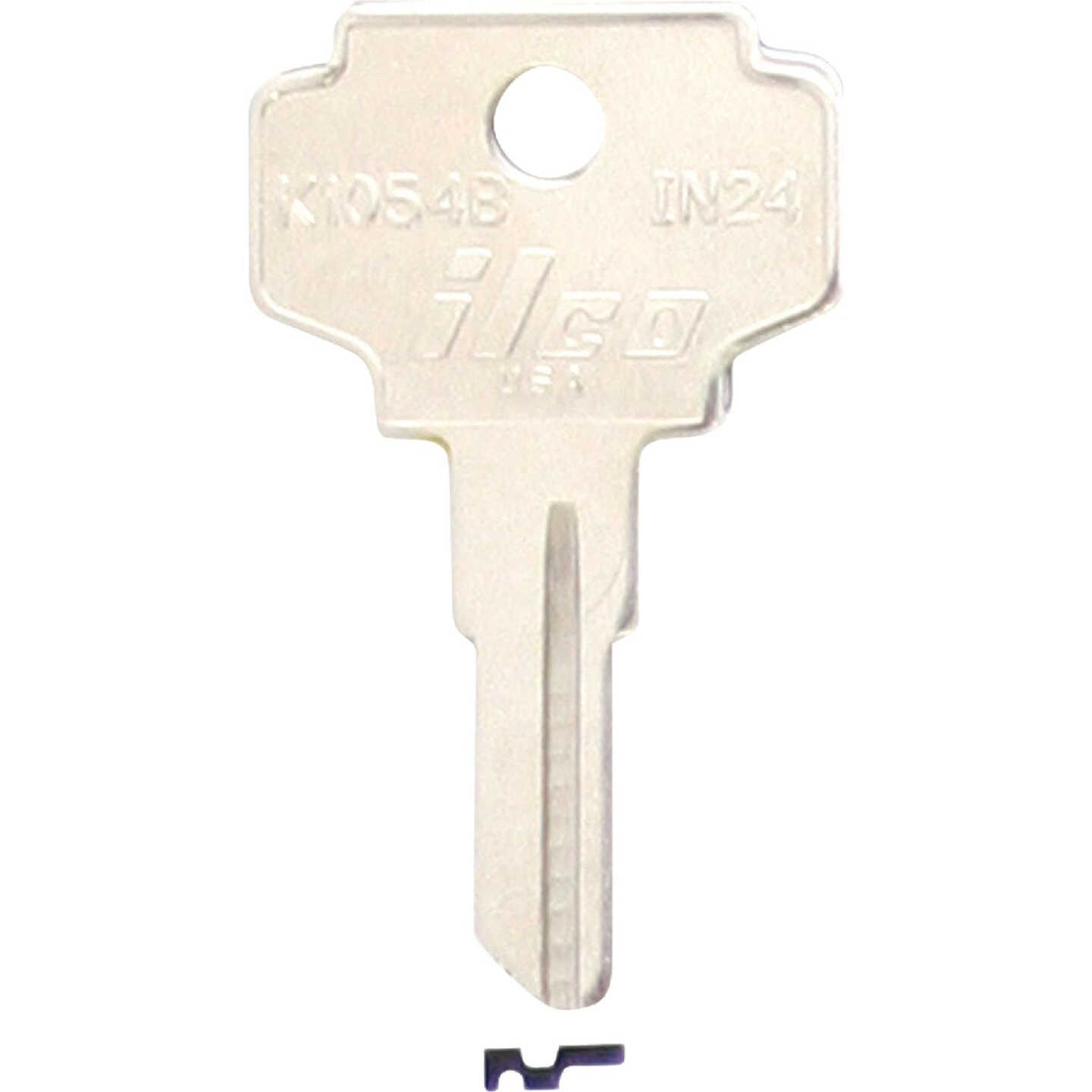 ILCO Nickel Plated File Cabinet Key IN24 / K1054B (10-Pack) Image 1