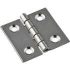 National Hardware 1 In. X 1 In. Satin Nickel Broad Hinge (4-Pack) Image 1