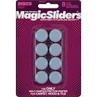 Magic Sliders 1 In. Round Adhesive Furniture Glide,(8-Pack) Image 1