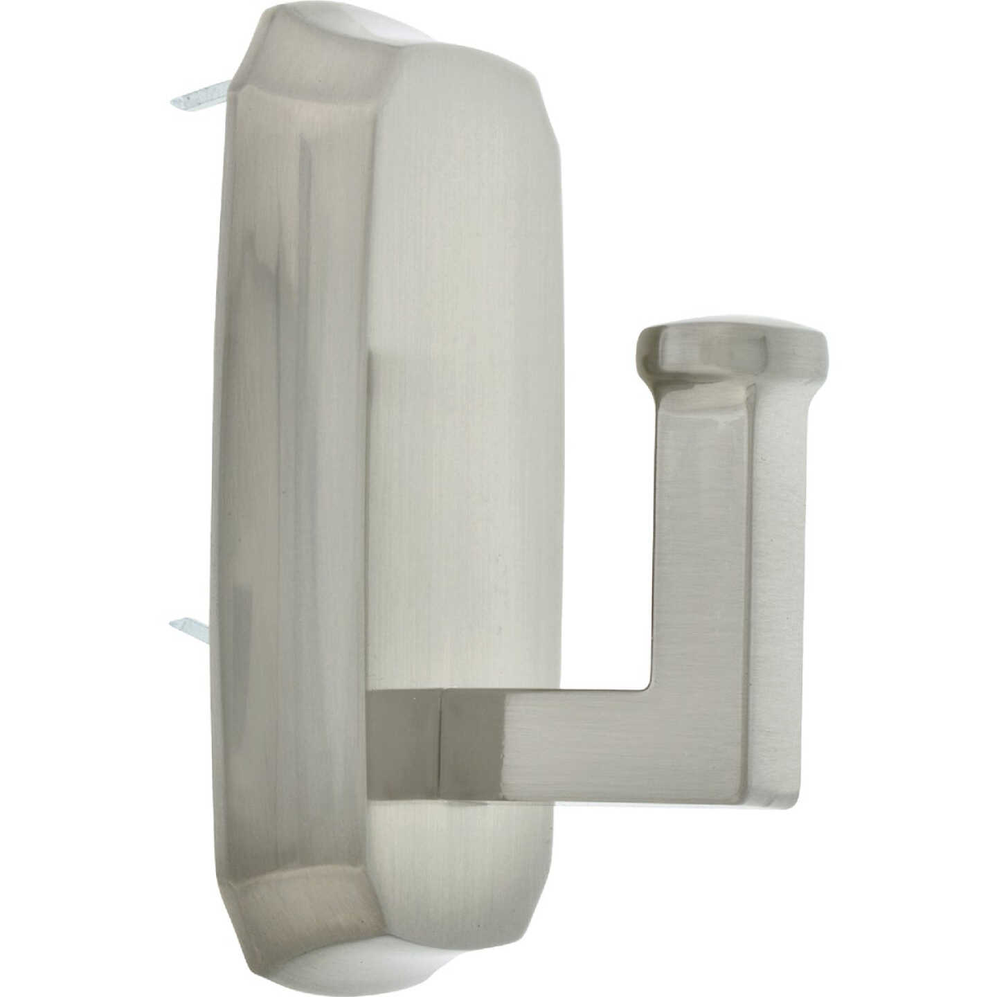 Hillman High and Mighty 15 Lb. Capacity Satin Nickel Scallop Decorative Hook Image 1