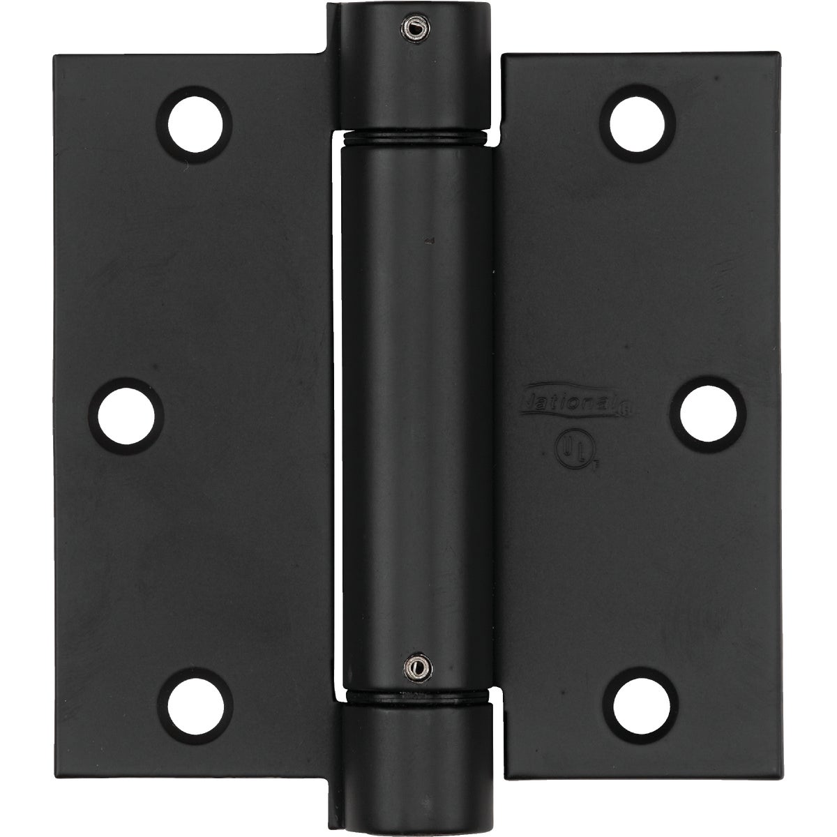 National Hardware 3-1/2 In. Square Oil Rubbed Bronze Spring Door Hinge Image 1