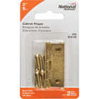 National Hardware 2 In. Brass Full-Inset Pin Hinge (2-Pack) Image 2