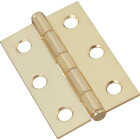 National Hardware 2-1/2 In. Brass Full-Inset Pin Hinge (2-Pack) Image 1