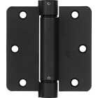 National Hardware 3-1/2 In. Oil Rubbed Bronze 1/4 In. Radius Spring Door Hinge Image 1
