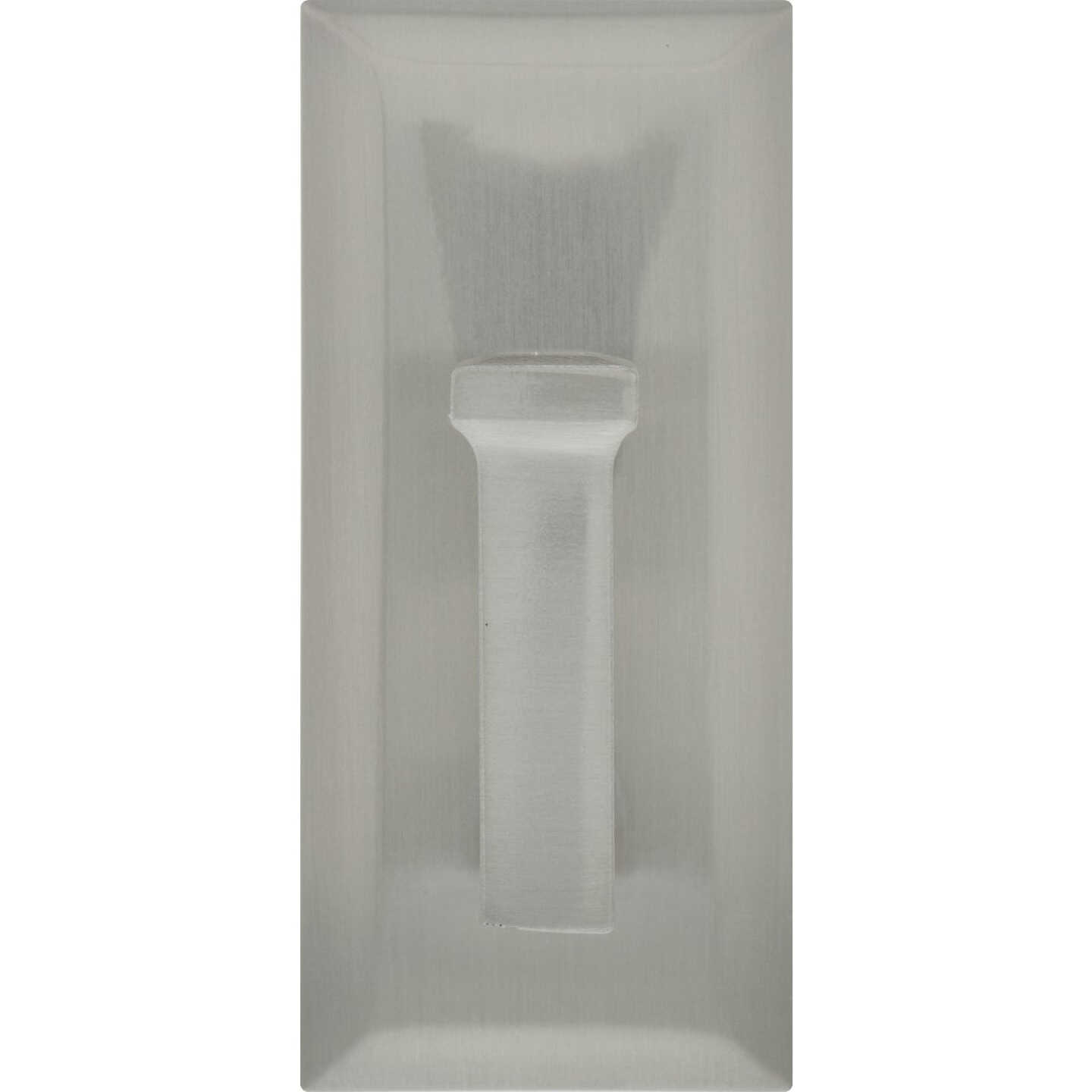 Hillman High and Mighty 15 Lb. Capacity Satin Nickel Rectangular Decorative Hook Image 2