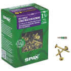 SPAX #8 x 1-1/4 In. T20 Plus Wafer Head Yellow Zinc (Interior) Cabinet Screw (195-Count) Image 1