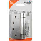 National Hardware 4 In. Satin Nickel 1/4 In. Radius Spring Door Hinge Image 2