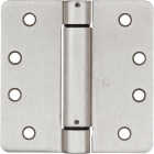 National Hardware 4 In. Satin Nickel 1/4 In. Radius Spring Door Hinge Image 1
